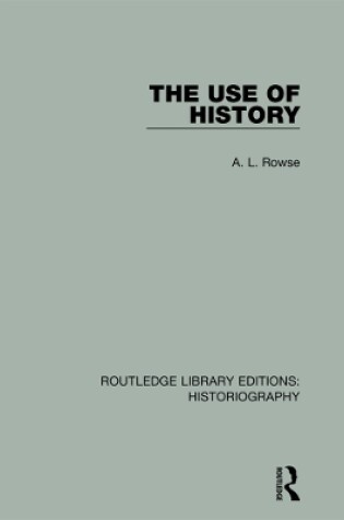 Cover of The Use of History