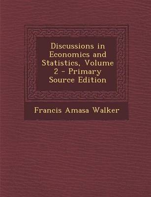 Book cover for Discussions in Economics and Statistics, Volume 2