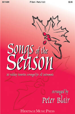 Book cover for Songs of the Season - F Horn (Parts 1 & 3)