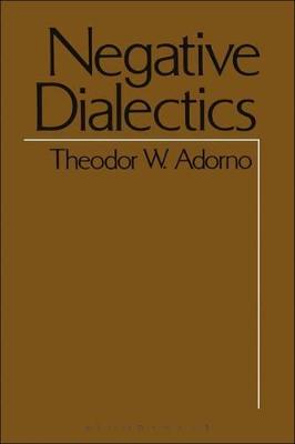 Book cover for Negative Dialectics