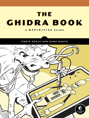 Book cover for The Ghidra Book