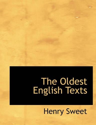 Book cover for The Oldest English Texts