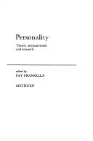 Cover of Personality