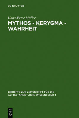 Book cover for Mythos - Kerygma - Wahrheit