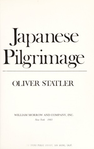 Book cover for Japanese Pilgrimage