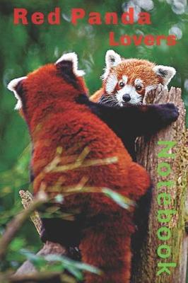 Book cover for Red Panda Lovers Notebook