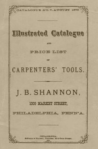 Cover of Illustrated Catalogue and Price List of Carpenter Tools