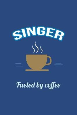 Book cover for Singer Fueled by Coffee Journal, Graph Paper