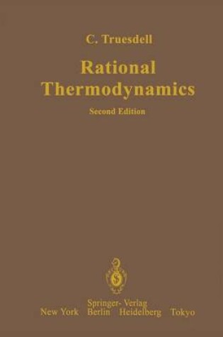 Cover of Rational Thermodynamics