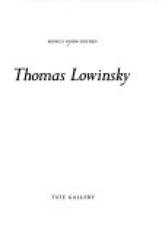 Cover of Thomas Lowinsky