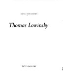 Book cover for Thomas Lowinsky