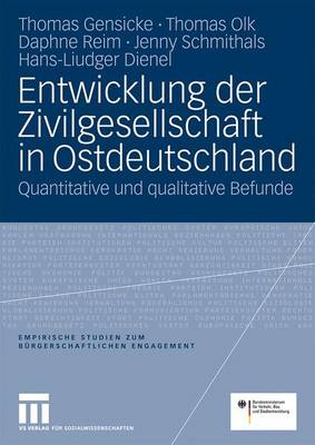 Book cover for Entwicklung Der Zivilgesellschaft in Ostdeutschland