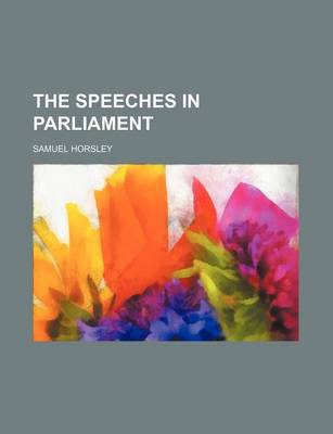 Book cover for The Speeches in Parliament