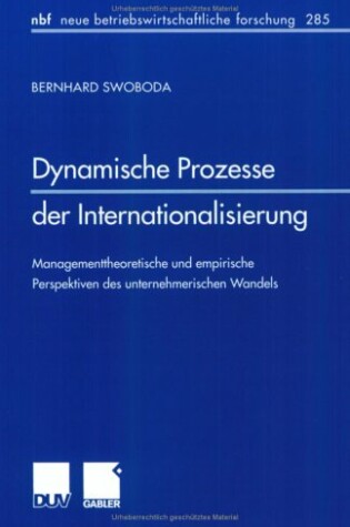 Cover of Dynamische Prozesse Der Internationalisierung