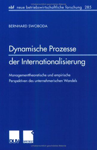 Cover of Dynamische Prozesse Der Internationalisierung