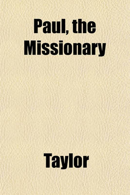 Book cover for Paul, the Missionary