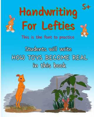 Book cover for Handwriting For Lefties, This is the font to practice