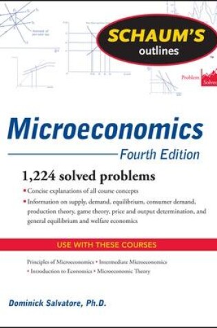 Cover of Schaum's Outline of Microeconomics, Fourth Edition