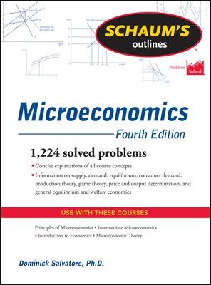 Book cover for Schaum's Outline of Microeconomics, Fourth Edition