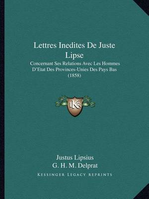 Book cover for Lettres Inedites de Juste Lipse