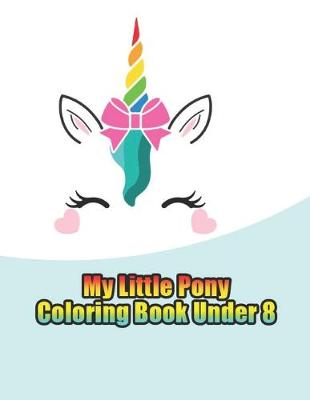 Book cover for my little pony coloring book under