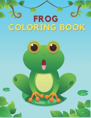 Book cover for Frog Coloring Book