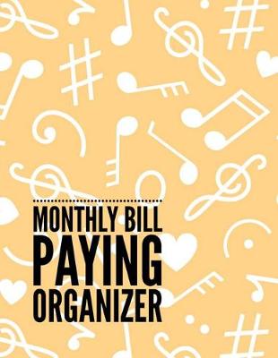 Book cover for Monthly Bill Paying Organizer