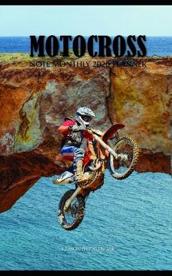 Book cover for Motocross Note Monthly 2020 Planner 12 Month Calendar