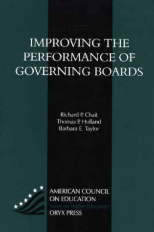 Cover of Improving the Performance of Governing Boards