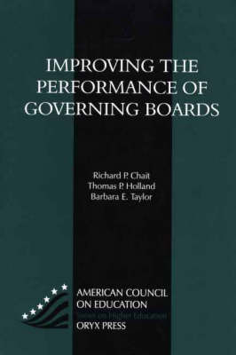 Cover of Improving the Performance of Governing Boards