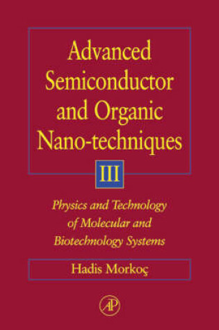 Cover of Advanced Semiconductor and Organic Nano-Techniques Part III