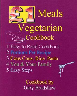 Book cover for £1 Meals Vegetarian Cookbook