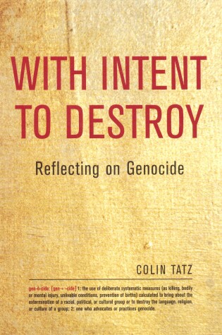 Cover of With Intent to Destroy