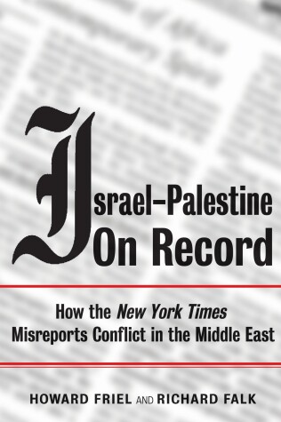 Book cover for Israel-Palestine on Record