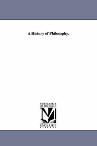 Cover of A History of Philosophy.