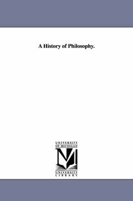 Book cover for A History of Philosophy.