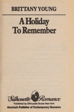 Cover of A Holiday to Remember