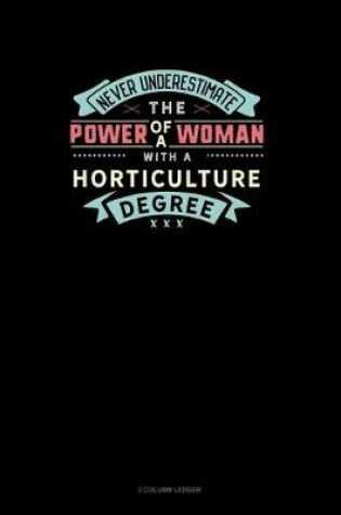 Cover of Never Underestimate The Power Of A Woman With A Horticulture Degree