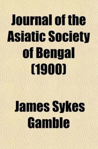 Cover of Journal of the Asiatic Society of Bengal (Volume 68)