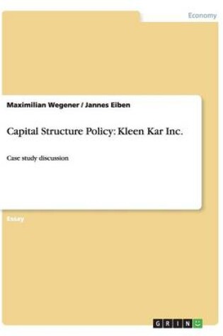 Cover of Capital Structure Policy