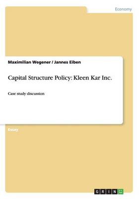 Book cover for Capital Structure Policy