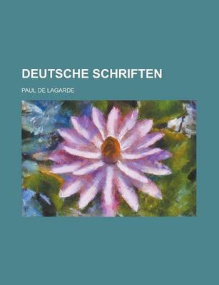 Book cover for Deutsche Schriften; Gesammtausgabe Letzter Band