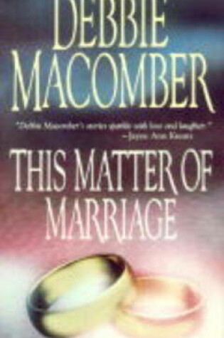Cover of This Matter Of Marriage