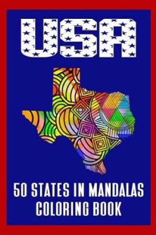 Cover of USA 50 States in Mandalas Coloring Book