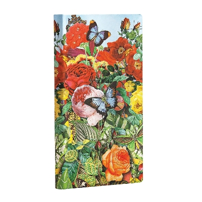 Book cover for Butterfly Garden Slim Lined Hardcover Journal