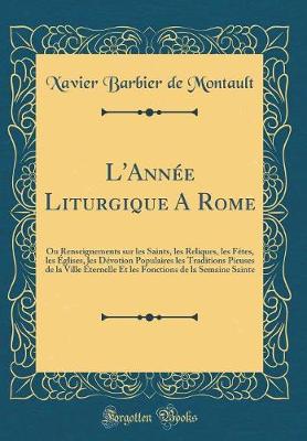 Book cover for L'Année Liturgique a Rome