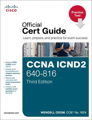 Book cover for CCNA ICND2 640-816 Official Cert Guide, Practice Test