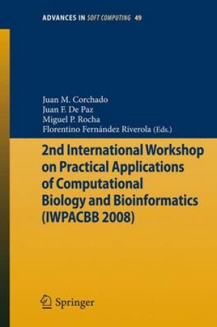 Cover of 2nd International Workshop on Practical Applications of Computational Biology and Bioinformatics (Iwpacbb 2008)