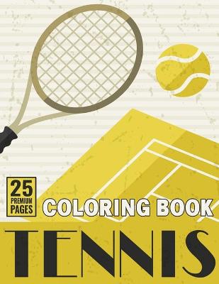 Book cover for Tennis Coloring Book