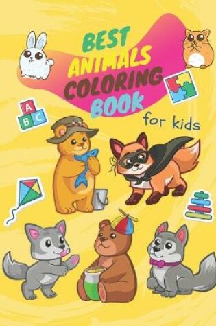 Cover of Best animal coloring book for kids